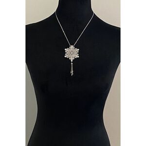 Brighton Iceblink Snowflake Tassel Necklace